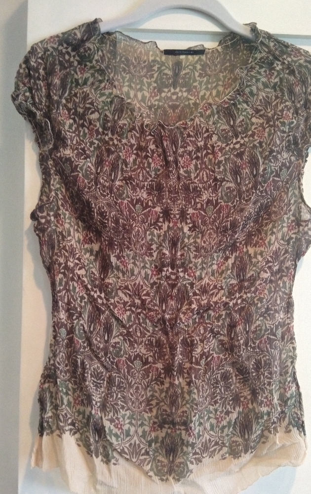 Sheer sleeveless summer top